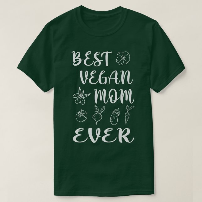 Beste vegane Mama je T-Shirt (Design vorne)