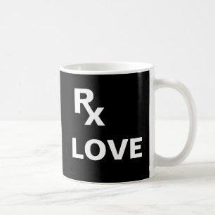 Beste Verschreibung - "RX LIEBE" - Lebensplan Kaffeetasse