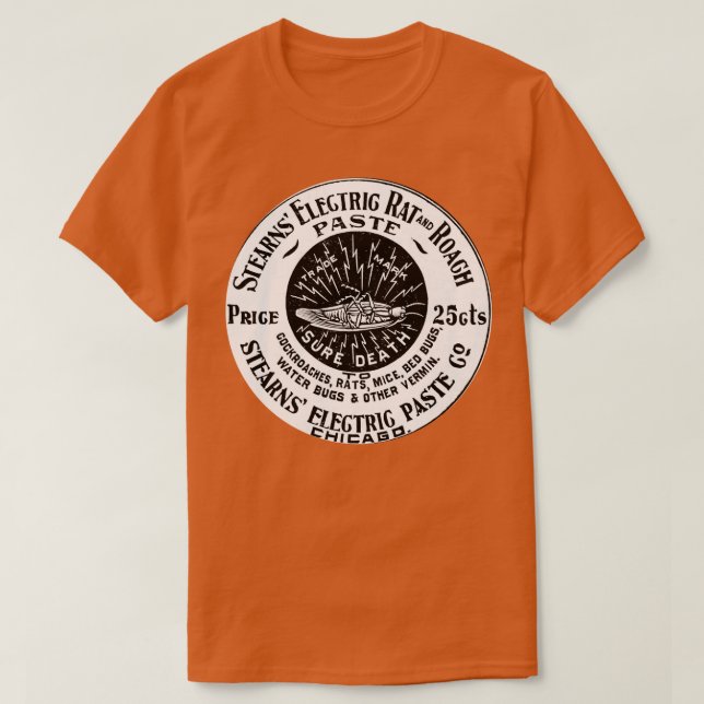 Beste Vintage Rattengift-Werbemaske T-Shirt (Design vorne)