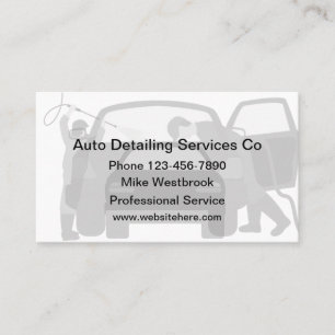 Beste Visitenkarten für mobiles Autodetailing Visitenkarte