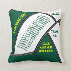 Beste Volleyball-Coach-Geschenke, alle Namen des S Kissen
