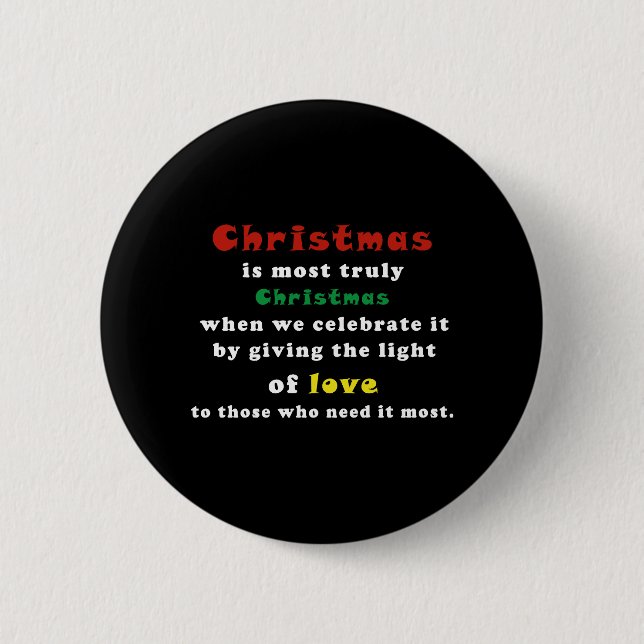 Beste Weihnachtsfeier Button (Vorderseite)