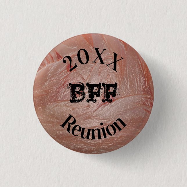 Beste Wiedersehen Girly Pastel Pink Girl Tour Button (Vorderseite)