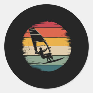 Beste Windsurfing-Kunst für Männer Frauen Windsurf Runder Aufkleber