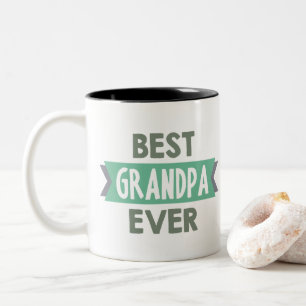 Beste Wort-Kunst-Tasse des Großvaters überhaupt Zweifarbige Tasse