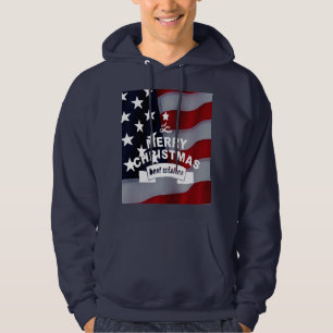 Beste Wünsche Frohe Weihnachten Vereinte Staaten F Hoodie