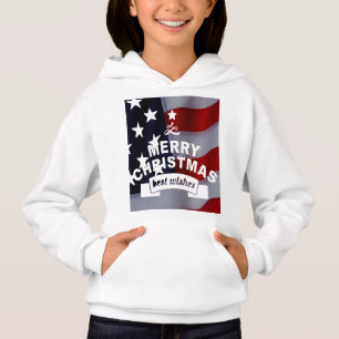 Beste Wünsche Frohe Weihnachten Vereinte Staaten F Hoodie