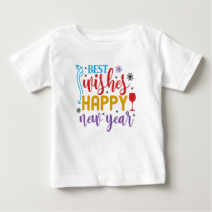 Beste Wünsche Frohes Neues Jahr Design-80967 Baby T-shirt