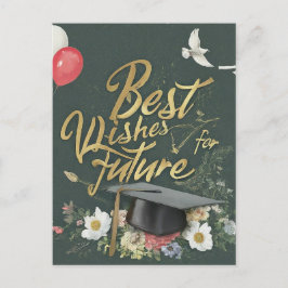 Beste Wünsche für die Zukunft Postkarte