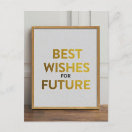 Beste Wünsche für Ihre Zukunft Postkarte