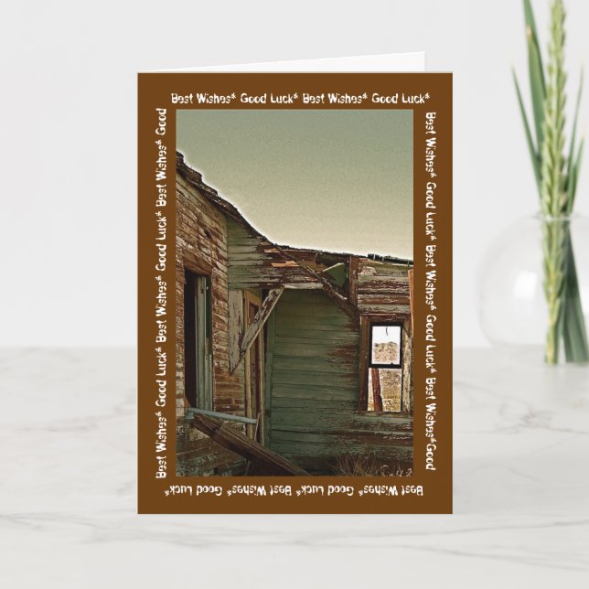 Beste Wünsche für neue Zuhause Karte (Vorderseite)