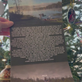 Beste Wünsche für Neujahr Foto & Weihnachtsbrief T Dreifach Gefaltete Einladung