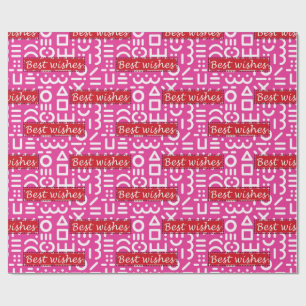 beste Wünsche Geschenkpapier