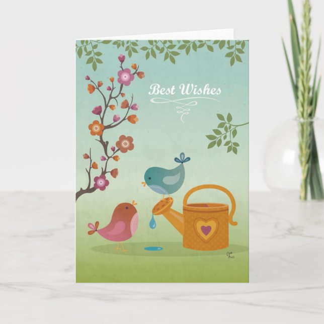 Beste Wünsche Karte (Vorderseite)