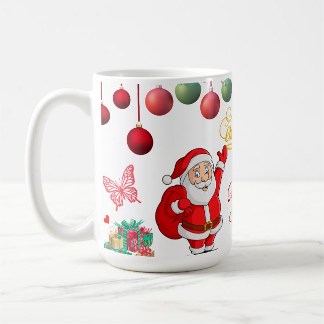Beste Wünsche Neujahrs-Pokal Kaffeetasse (Links)