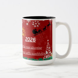 Beste Wünsche Neujahrs-Pokal Zweifarbige Tasse
