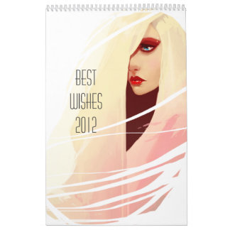 Beste Wünsche tragen 2012 ein Kalender