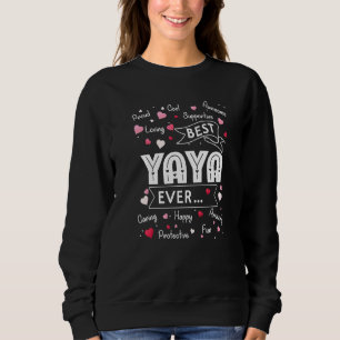 Beste Yaya zum ersten Mal Tag der Großmütter Sweatshirt