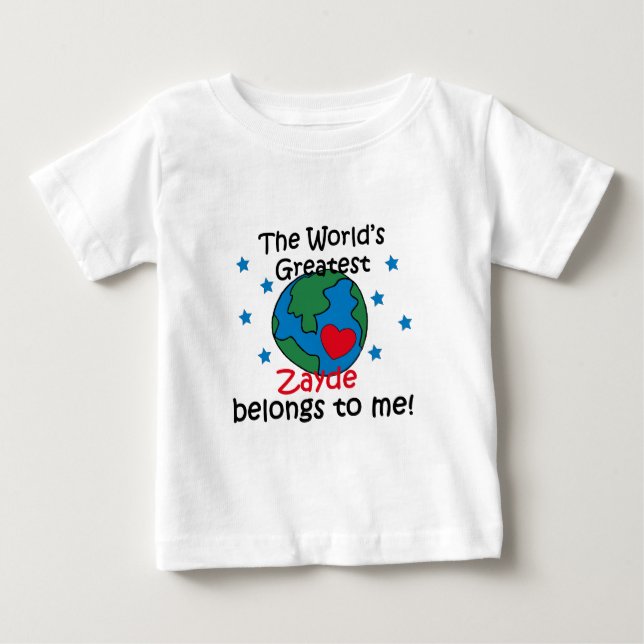 Beste Zayde gehört mir Baby T-shirt (Vorderseite)
