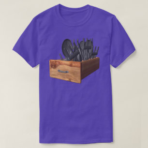 Besteckschubladen-T-Shirt T-Shirt