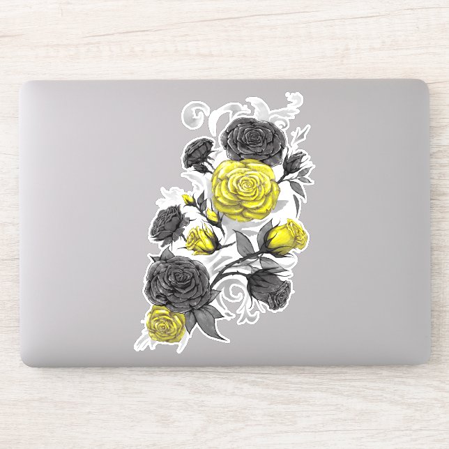 Bestehende Rose Aufkleber (Computer)