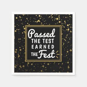 Besteht den Test erhalten Sie die Fest Gold Confet Serviette