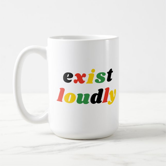 Besteht laut schwarze Geschichte feministische Erm Kaffeetasse (Links)