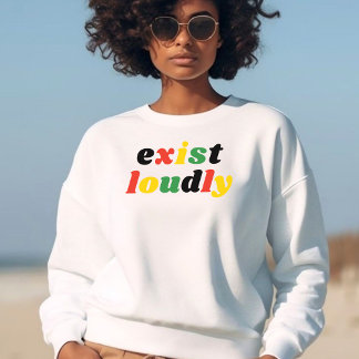 Besteht laut schwarze Geschichte feministische Erm T-Shirt