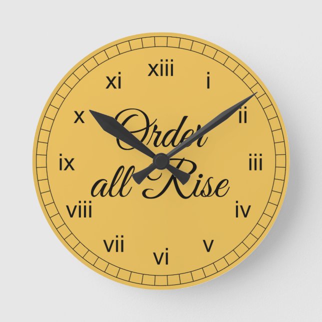 Bestellen Sie allen Aufstieg Runde Wanduhr (Vorderseite)