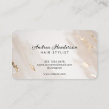 Bestellen Sie Hair Stylist Business Cards, Gold Be