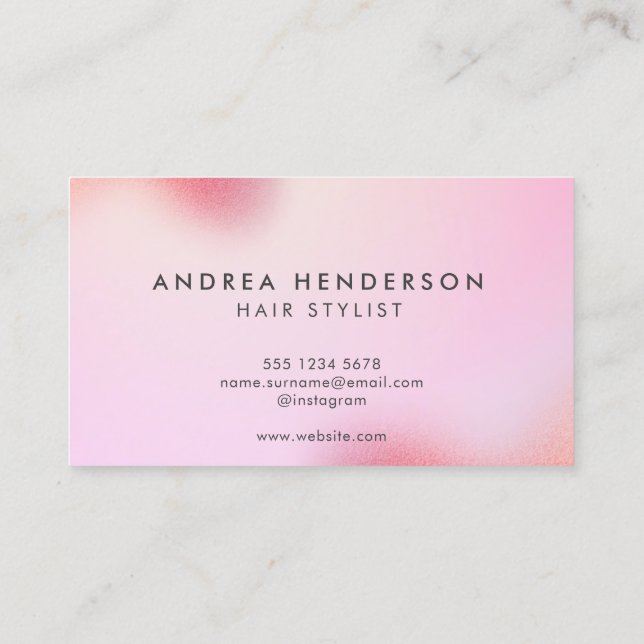 Bestellen Sie Hair Stylist Business Cards, Hair Sa Visitenkarte (Rückseite)