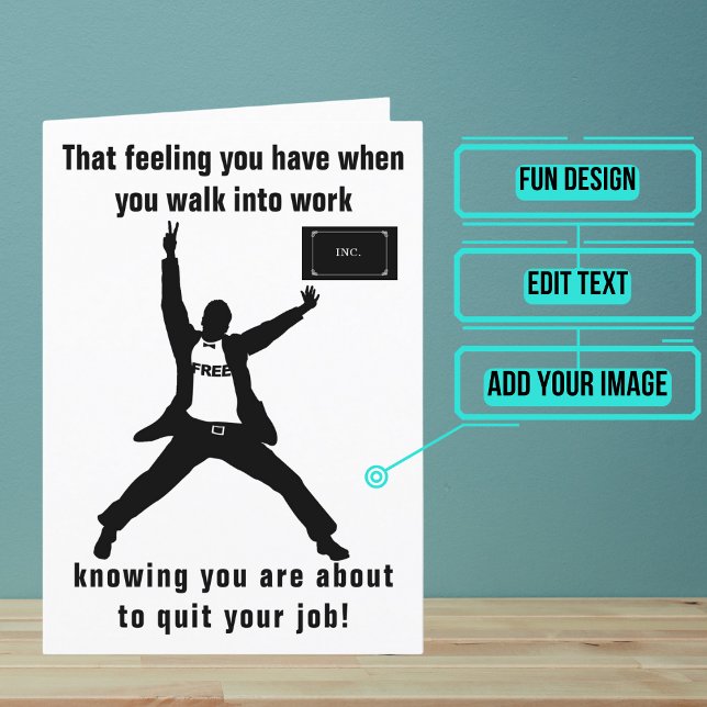 Bestellen Sie Ihre Jobanzeige Karte (Looking for the perfect card for that friend who is about to quit/leave their job?)
