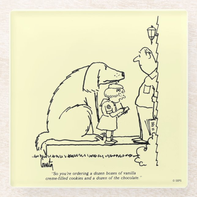 Bestellenplätzchen Glasuntersetzer (Vorderseite)