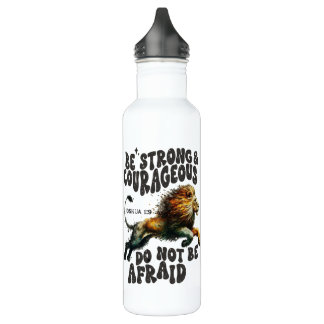Bestelling #1 Sei stark Joshua 1:9 Bibelverse Edelstahlflasche