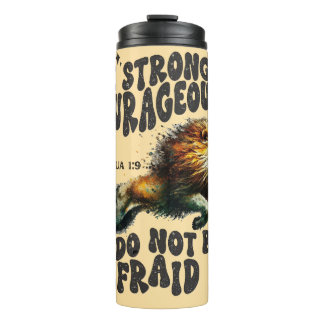 Bestelling #1 Sei stark Joshua 1:9 Bibelverse Thermosbecher