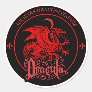 BESTELLUNG DES DRAGON-LOGOS RUNDER AUFKLEBER