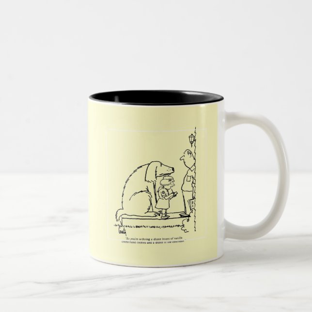 Bestellung von Cookies Zweifarbige Tasse (Rechts)