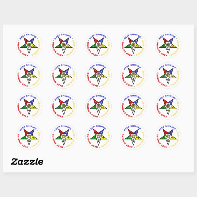 Bestellung von Eastern Star Stickers für Geschenkp (Blatt)