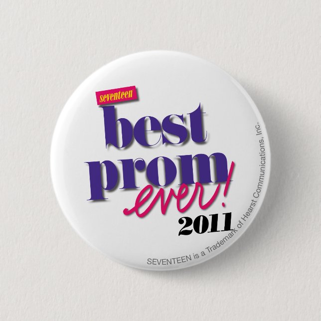 Bester Abschlussball überhaupt - lila Button (Vorderseite)