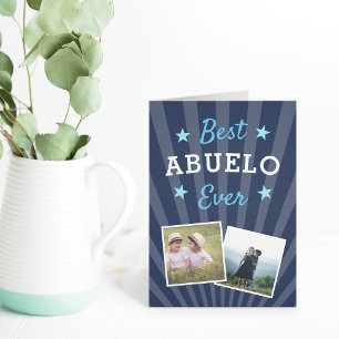 Bester Abuelo überhaupt   Vatertagsfoto Karte