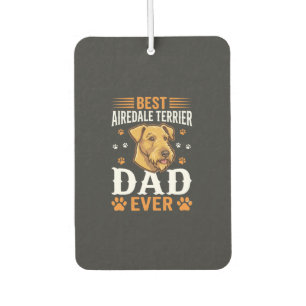 Bester Airedale-Terrier-Vater überhaupt Hundeliebh Autolufterfrischer