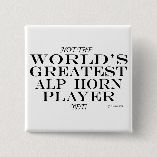 Bester Alp Horn Player Button (Vorderseite)