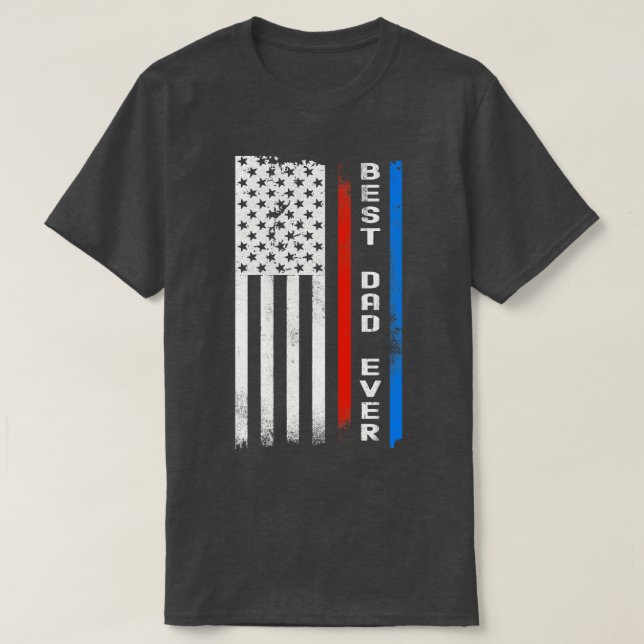 Bester amerikanischer Vater je T-Shirt (Design vorne)