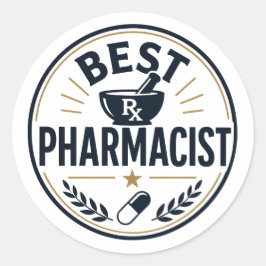 Bester Apotheker Runder Aufkleber