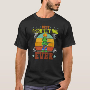 Bester Architekt Dad Aller Zeiten Vater Draftsman T-Shirt