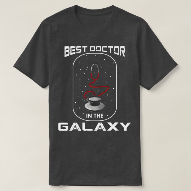 Bester Arzt in der Galaxie T-Shirt (Design vorne)
