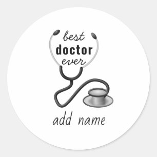 Bester Arzt überhaupt Würdigung Danke Arzt Runder Aufkleber
