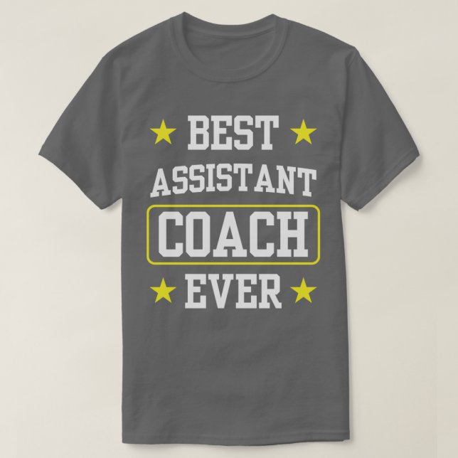 Bester Assistenztrainer je Coachend Trainer T-Shirt (Design vorne)