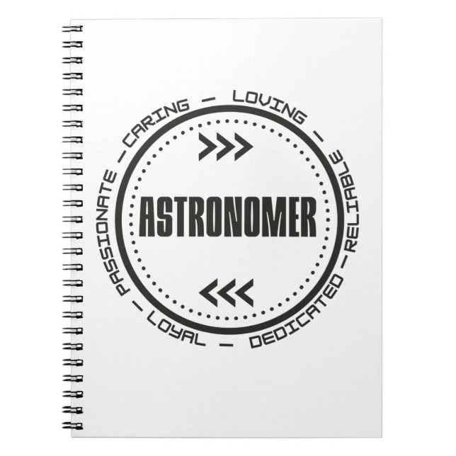 Bester Astronom Notizblock (Vorderseite)