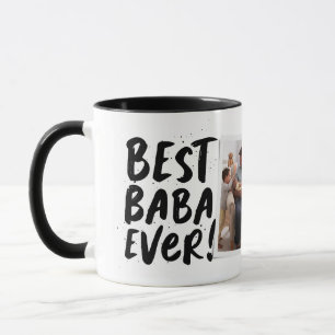 Bester Baba Ever modernes Foto Griechischer Vatert Tasse